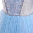 thumbnail image 2 of KAWELL Cendrillon Costume de Princesse en Dentelle Mosaïque en Maille Bleu Robe pour Tout-Petites Filles, 2 of 6