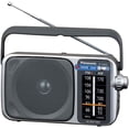 thumbnail image 2 of Panasonic Portable AM / FM Radio Silver + 4x AA Batteries With Charger + Cloth, 2 of 8