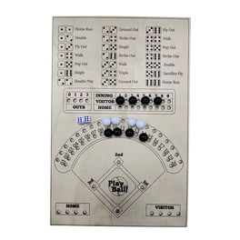 Jeu de table de dés de baseball - Jeu de société en bois | 2 équipes avec marqueurs effaçables, plateau de dés jouet classique, planches et minuteur Jeu de table de dés de baseball - Jeu de société en bois | 2 équipes avec marqueurs effaçables, plateau de dés jouet classique, planches et minuteur