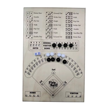 Baseball Board Game Baseball Board Game Wooden Marble Board Game Board