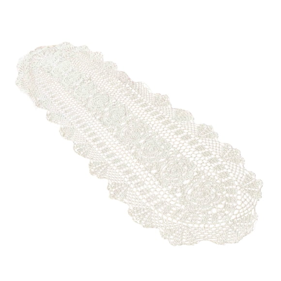 HBFAGFB Chemin de Table Vintage Fait à la Main en Crochet Dentelle Ajourée Napperon de Salle à Manger Déco Maison