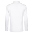 thumbnail image 3 of INSPIRE CHIC Men's Coat Notched Lapel Long Sleeve Knit Blazer with Pockets White 46, 3 of 4