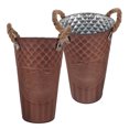 thumbnail image 1 of Minkissy 2Pcs Metal Flower Planter Iron Flower Barrel Coffee Home Decoration Adults, 1 of 7