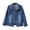 C-23 Marine, variante sur Veste-chemise en Denim pour Femmes Mode Femmes Décontractée à Boutons Uni Manches Longues Hauts Veste Manteau Femmes Boyfriends Veste en Jean S-84 Bleu Foncé TTG