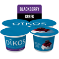 thumbnail image 1 of Oikos Yogourt Grec, Mûres, Fruits au Fond, 2 % M.g, 4x100g, 1 of 7