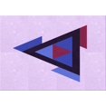 thumbnail image 1 of Ahgly Company Machine Washable Indoor Rectangle Transitional Purple Flower Purple Area Rugs, 2' x 4', 1 of 7