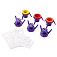thumbnail image 1 of 6 Piece Bottle Rack Set with Caps for Effortless Pouring of Thick Liquids Practical Design for Kitchen Bathroom and Makeup Use, 1 of 5