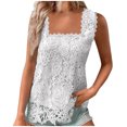 thumbnail image 2 of LSLJS Women's Casual Solid Color Collar Sleeveless Top, Womens Tank Tops, 2 of 6