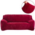 thumbnail image 1 of Housse de Canapé Extensible en Velours Épais pour 1/2/3/4 Places, 1 of 13