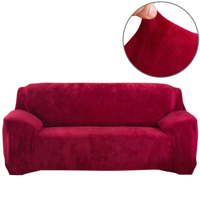 Housse de Canapé Extensible en Velours Épais pour 1/2/3/4 Places