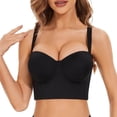 thumbnail image 1 of MIASHUI Bras for Women Low Back Strapless Bra Push Up Bra, 1 of 9