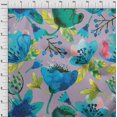 thumbnail image 3 of oneOone Cotton Poplin Dusty Violet Fabric Florals Sewing Craft Projects Fabric Prints By Yard 56 Inch Wide-IXE, 3 of 4