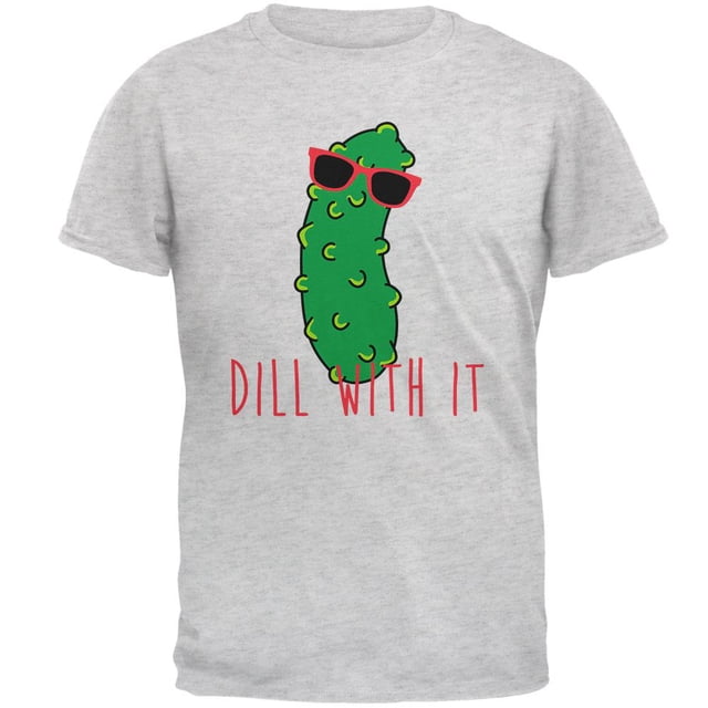 Vegetable Pickle Dill Deal With It Mens T Shirt