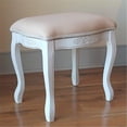 thumbnail image 1 of International Caravan Windsor Vanity Stool in Antique White, 1 of 2