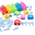 thumbnail image 1 of and Locks Set Montessori Educational Logical Thinking Sensory Toys 26 Locks 26 Keys, 1 of 5