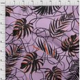 thumbnail image 4 of oneOone Velvet Purple Fabric Abstract Tropical Leaf Sewing Material Print Fabric By The Yard 58 Inch Wide, 4 of 4