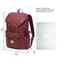 thumbnail image 2 of KAUKKO Laptop Outdoor Backpack, Traveling Rucksack Fits 15.6 Inch Laptop(5-13-Maroon), 2 of 5
