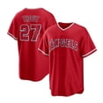 thumbnail image 1 of Men's Los Angeles Angels Baseball Jersey OHTANI 17# TROUT 27# RENDON 6# Adult Replica Player Name Navy Jersey, 1 of 4