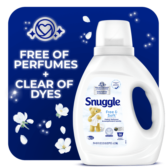 Snuggle Free & Soft Hypoallergenic Liquid Fabric Conditioner, 58 Loads, 1.16 Litres