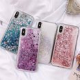 thumbnail image 3 of pitrice Phone Case Shockproof TPU Phone Cover Glitter Cellphone Protector, Replacement for Samsung A70, Pink, 3 of 8