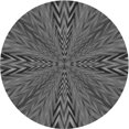 thumbnail image 1 of Ahgly Company Tapis de Zone Rond Gris Transitionnel pour Intérieur Lavable à la Machine, 7 Pieds Rond, 1 of 7