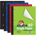 thumbnail image 1 of Bazic Papier Graphique Réversible 4/5, 8 Pouces 1/2 X 11 Pouces, 80 Feuilles (Couleurs Assorties), 1 of 1
