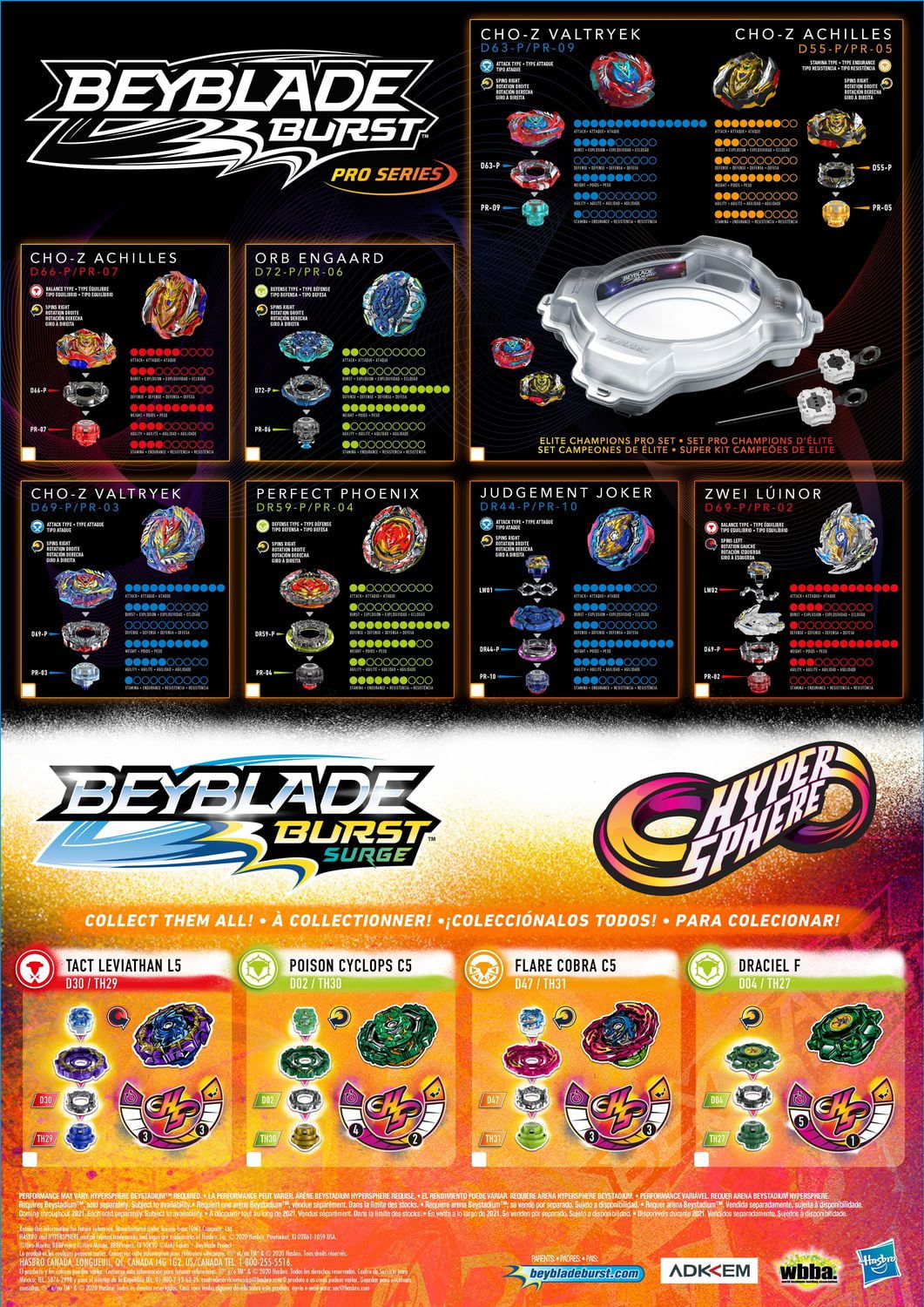 Beyblade Burst Rise Hypersphere Tact Leviathan L5 Starter Pack