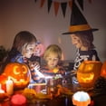 thumbnail image 3 of MesaSe 4 Pack Pumpkin Lights with Remote and Timer Adjustable LED Pumpkin Lights with Hooks Jack O Lantern Flameless Pumpkin Candle Light Halloween LED Pumpkin Lights Battery Operated, 3 of 9