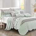 thumbnail image 1 of Home Soft Things Royal Scroll Bedspread, 122" x 106", Teal, 1 of 5