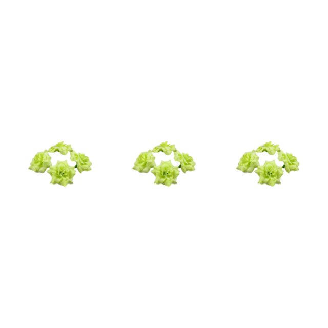 Baohd 50pack/lot Multi-color Fabric For Wide Application In Weddings And Parties Hats Fiber Realistic Appearance Soft Texture Light Green 4.5cm 3Set