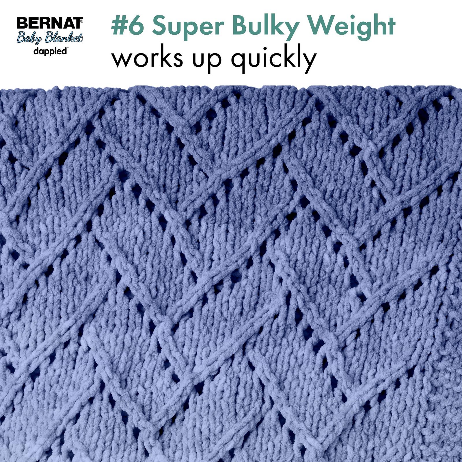 Bernat® Fil pour Couverture pour Bébé Dappled™, Polyester #6 Super Volumineux, 10,5 Oz/300 G