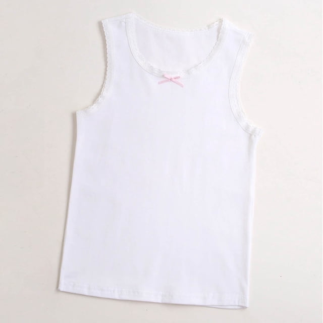 Soki Girls Layer Undershirt Summer T-shirt Base Shirt Round-Neck Camisoles Tops