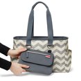 thumbnail image 2 of Skidaddle by Skip Hop Diaper Tote & Clutch Set - Grey Chevron, 2 of 9