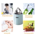 thumbnail image 3 of EGNMCR Lunch Bag, Lunch Bag Women Cylinder Insulation Lunch Box Bag Insulation Bag Large Aluminum Foil Portable Round Lunch Bag To Work With Rice Insulation Bag a lunch, 3 of 6