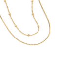 thumbnail image 2 of Collier Superposé avec Perle de Gare et Chaîne Torsadée, 2 of 3