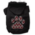 thumbnail image 1 of Candy Canne Chevron Patte Strass Chien Hoodie Noir L (14), 1 of 1