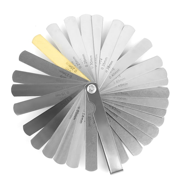 Feeler Gauge, Dual Marked Metric And Imperial Measuring Tools, Feeler Gauge Set, Outdoor Use For Measuring Indoor Use
