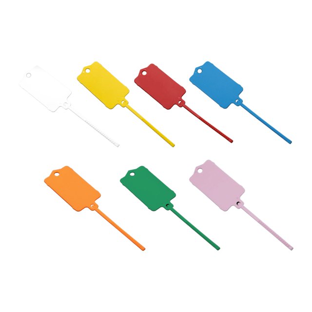 VONKY 100pcs/set Tag Key Tags Durable And Reliable Reusable Plastic Straps For Various Uses Adjustable Pink