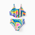 thumbnail image 3 of PatPat Family Matching Colorful Tie-Dye Print Swim Trunks or Halter two-Piece Bikini, 3 of 8