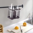 thumbnail image 3 of Kitchen Countertop Organizer,Forks and Spoons Silverware Chopsticks Cage Flatware Caddies Metal Fork Spoon Organizer Draining Organizer Countertop Utensil Stand Flatware Drying Rack, 3 of 6