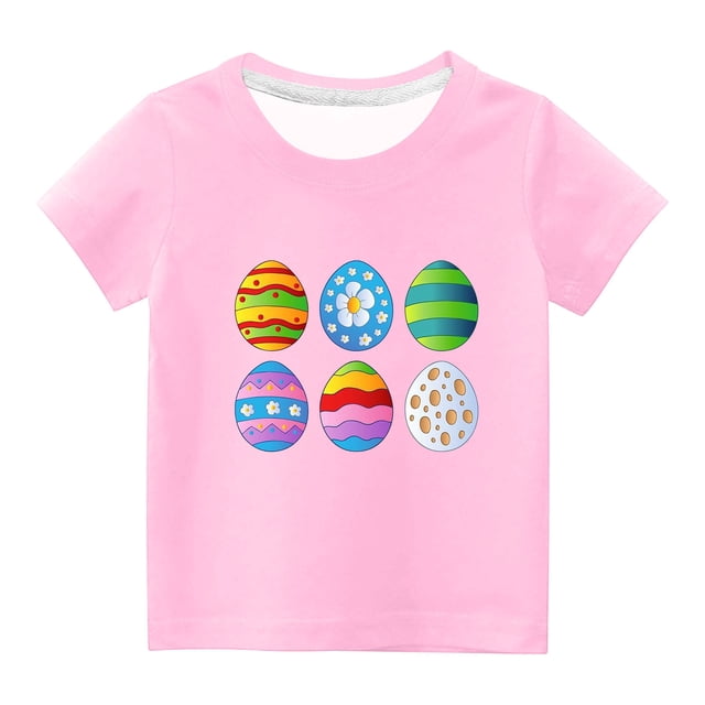 Chandails pour Filles Tout-Petits Enfants Garçons Filles Mignon Col Rond Imprimé Manches Courtes Haut