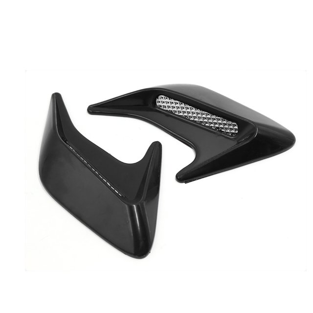 Unique Bargains Universal Stick-on Car Fender Decorative Air Flow Vent Hood Cover Sticker 2pcs