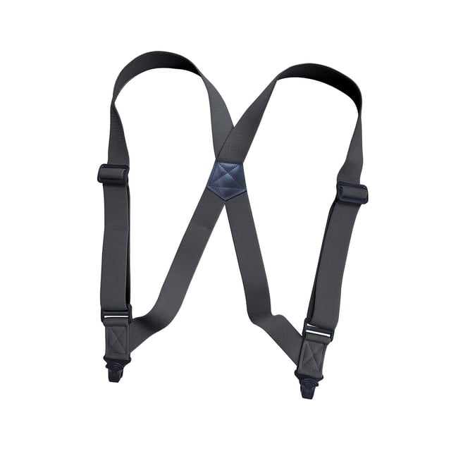 lionlar Suspenders for Men Adjustable Pants Utility for Wedding Dark Gray