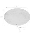 thumbnail image 2 of 12" Marble Lazy Susan White, 2 of 3