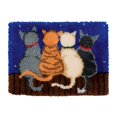 thumbnail image 1 of Embroidery Carpet Latch Hook Crochet Rug Making DIY Cushion, 1 of 9