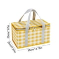 thumbnail image 3 of UsRHHA Foldable Cloth Picnic Basket Large Capacity, Hand Carry Storage Basket for Outdoor Garden Vegetable, Tableware Storage Basket Spring Trip, 3 of 6