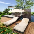 thumbnail image 1 of Edtara Modern Freestanding Privacy Screen, Rustproof Metal Fence Panel With Leaves Motif, Weather-Resistant Decorative Divider for Patio, Balcony, Deck, Garden and Interior Spaces, 1 of 8