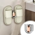 thumbnail image 2 of Feltree Space-Saving Slipper Organizer Rack, Wall-Mounted Bathroom Shoe Storage with Drainage Holes, No-Drill Waterproof Entryway Solution, 2 of 7