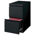 thumbnail image 4 of Scranton & Co 20" 2-Drawer Metal Mobile Pedestal Filing Cabinet in Black, 4 of 6