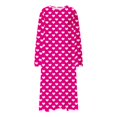 thumbnail image 5 of Mgmyaa Nuisette pour Femme à Manches Longues, Col Ras du Cou, Chemise de Nuit Imprimée, Longue Tenue de Détente, Robe Maxi Décontractée de Détente, Robes de Maison, 5 of 5